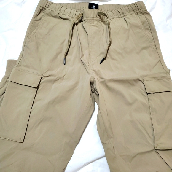 H&M Pants Hm Tan Cargo Pants Poshmark